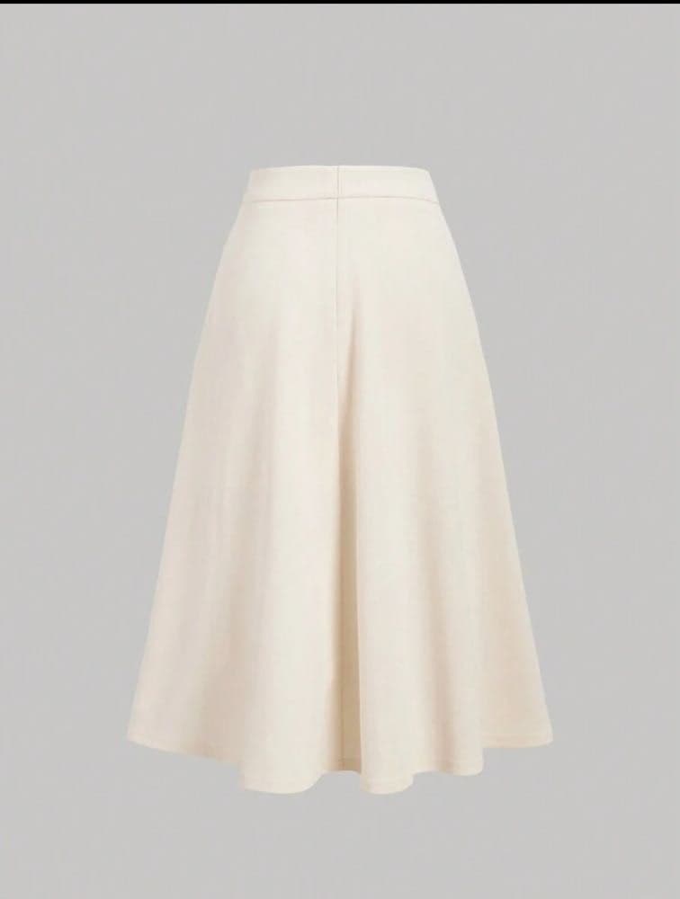 تنورة طويلة  مطوية للفتيات المراهقات، بدلة كاجوال كلاسيكية .