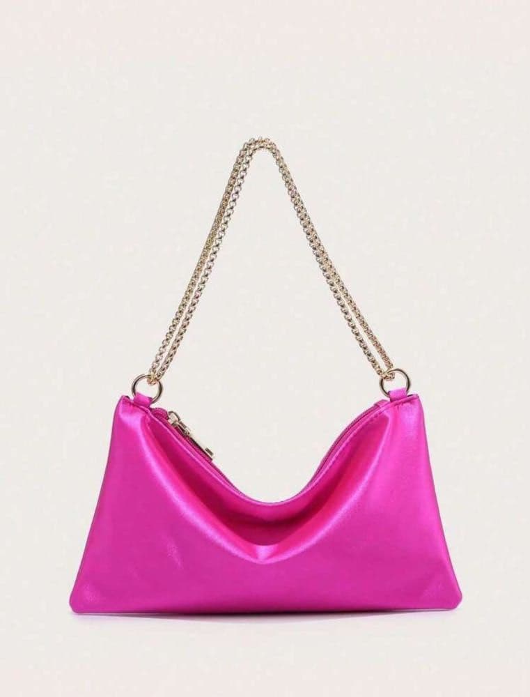 حقيبة سهرة أنيقة للنساء من الحرير  الساتان 