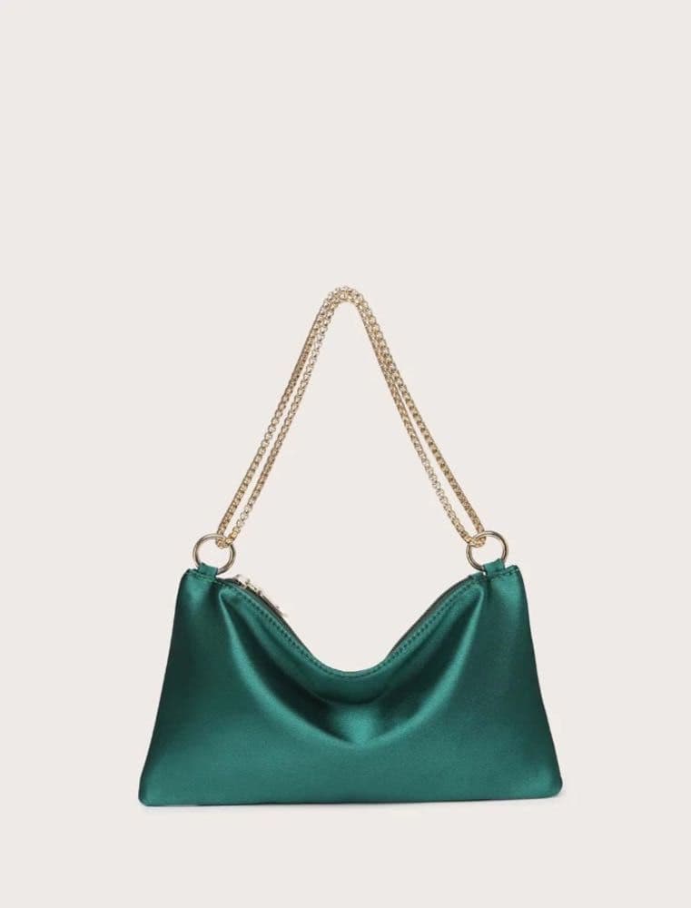 حقيبة سهرة أنيقة للنساء من الحرير  الساتان 