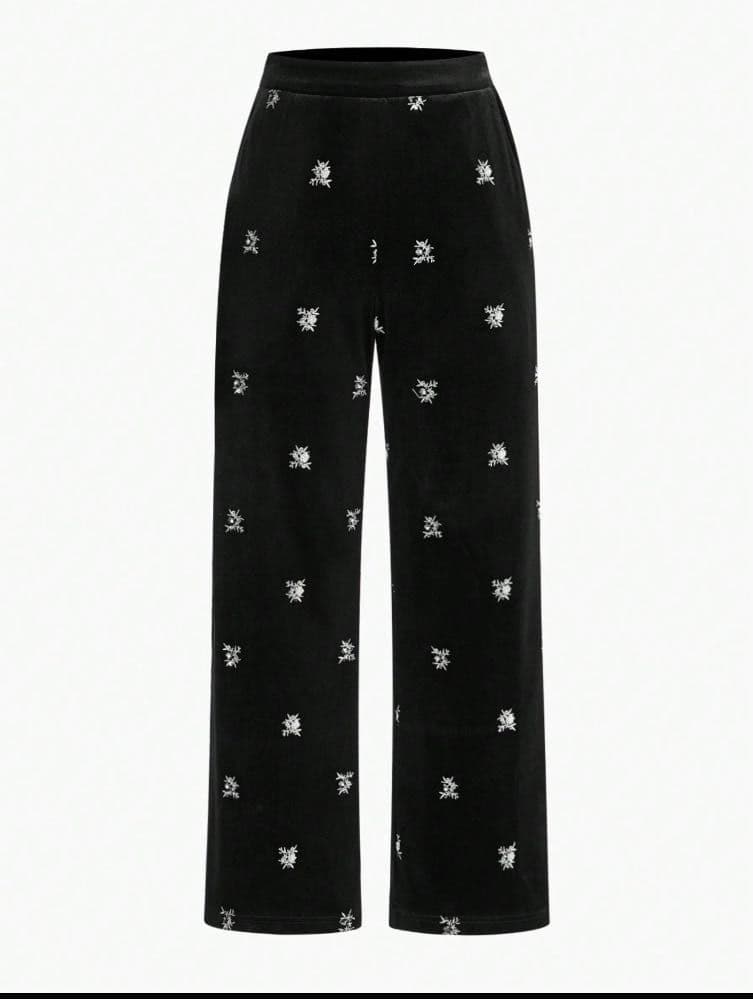 بنطلون بدلة مصمم خصيصًا من MOTF  مطرز بالورود